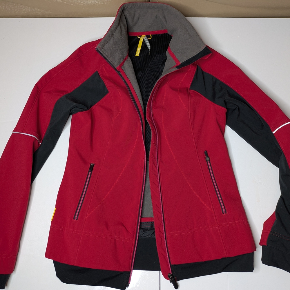 LOLE Jacket Womens Size M (8-10) Softshell Windbreaker Jacket DWR - RED